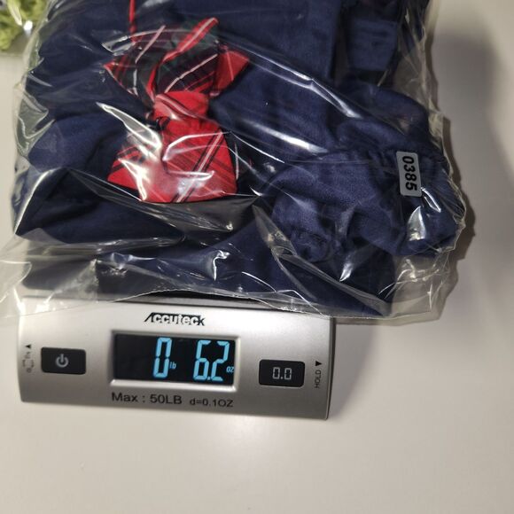 Max Studio Baby Girl's Christmas Dress Blue Velvet 12 Months - Picture 5 of 5